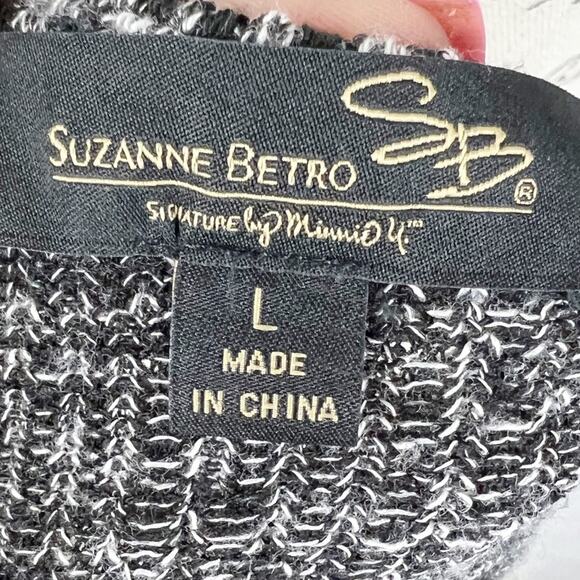 Suzanne Betro Knit Color‎ Block Sweater Size Large - Picture 9 of 10